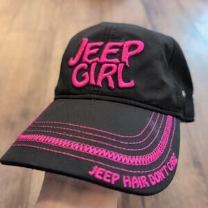 Jeep Girl Adjustable Hat Strap Baseball Babygirl Pink Girly Hair Don't Care Y2K